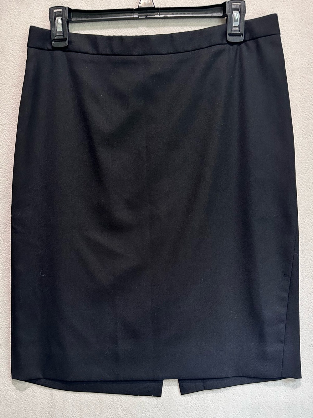 J Crew Womens Zip Back Lined No. 2 Pencil Skirt Solid Black Size 6